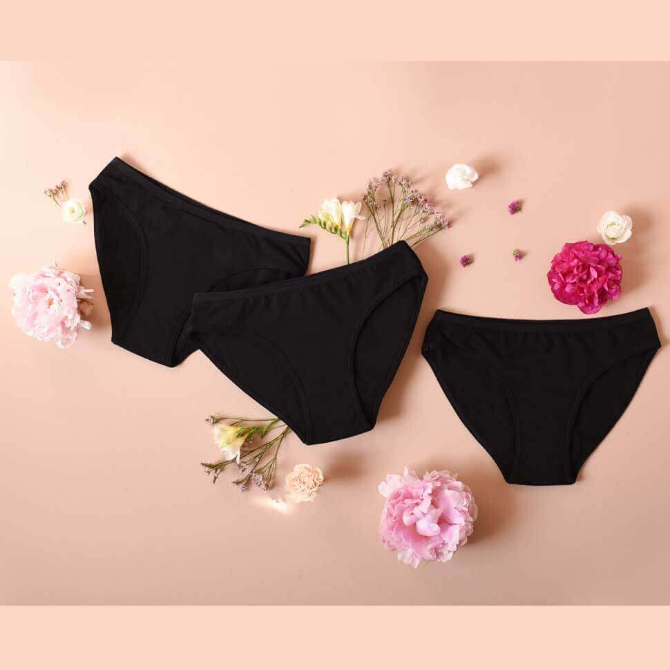 culottes menstruelles bertyne pack de 3