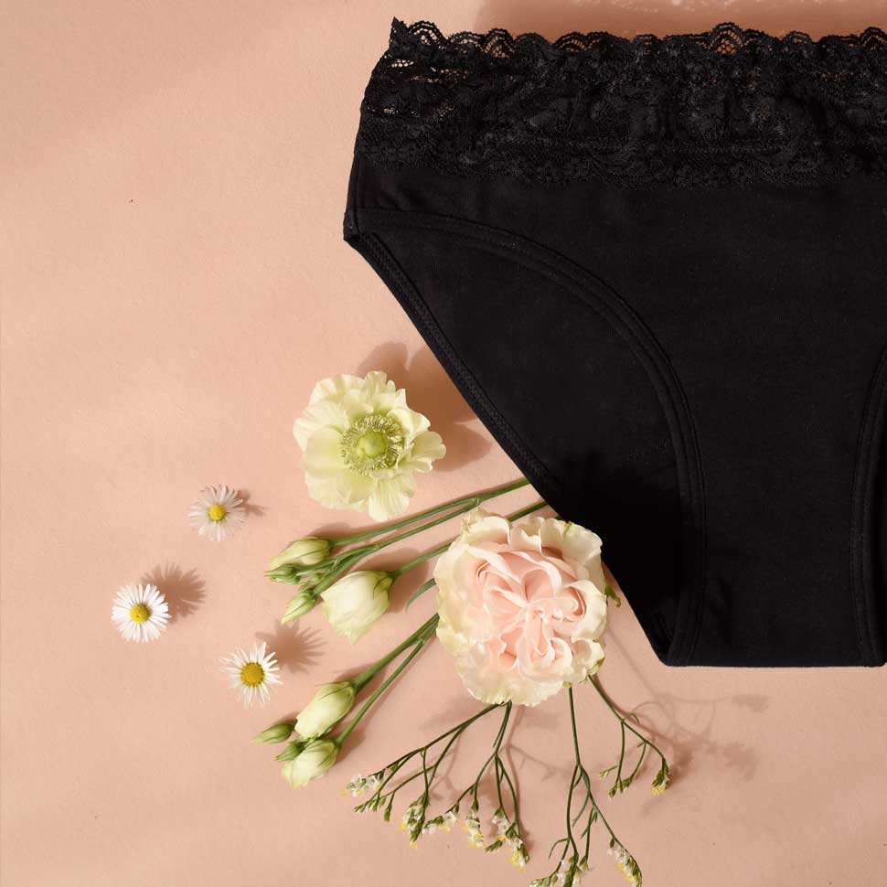 detail culotte menstruelle dentelle bertyne